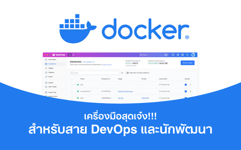 ภาพแสดงสัญลักษณ์ Docker